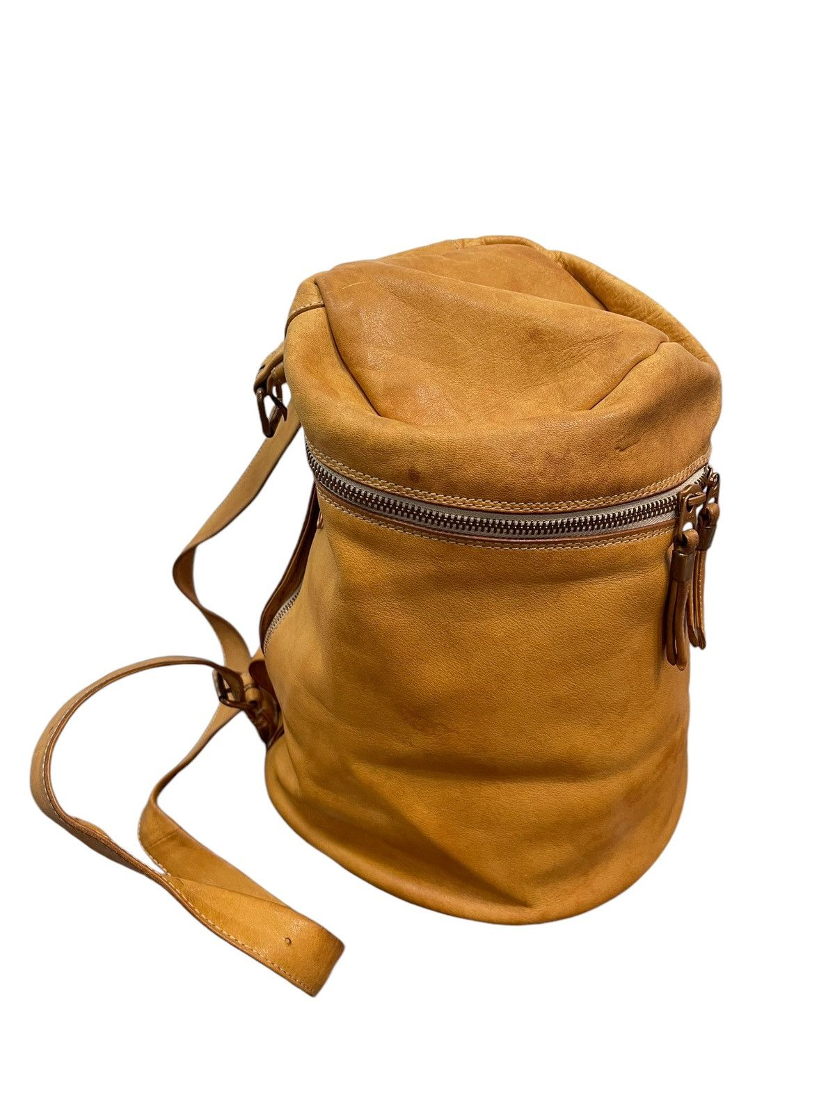 Yohji Yamamoto Full Leather Patina Y’saccs Cross Body Bag 4🟩 Size ONE SIZE - 4 Thumbnail