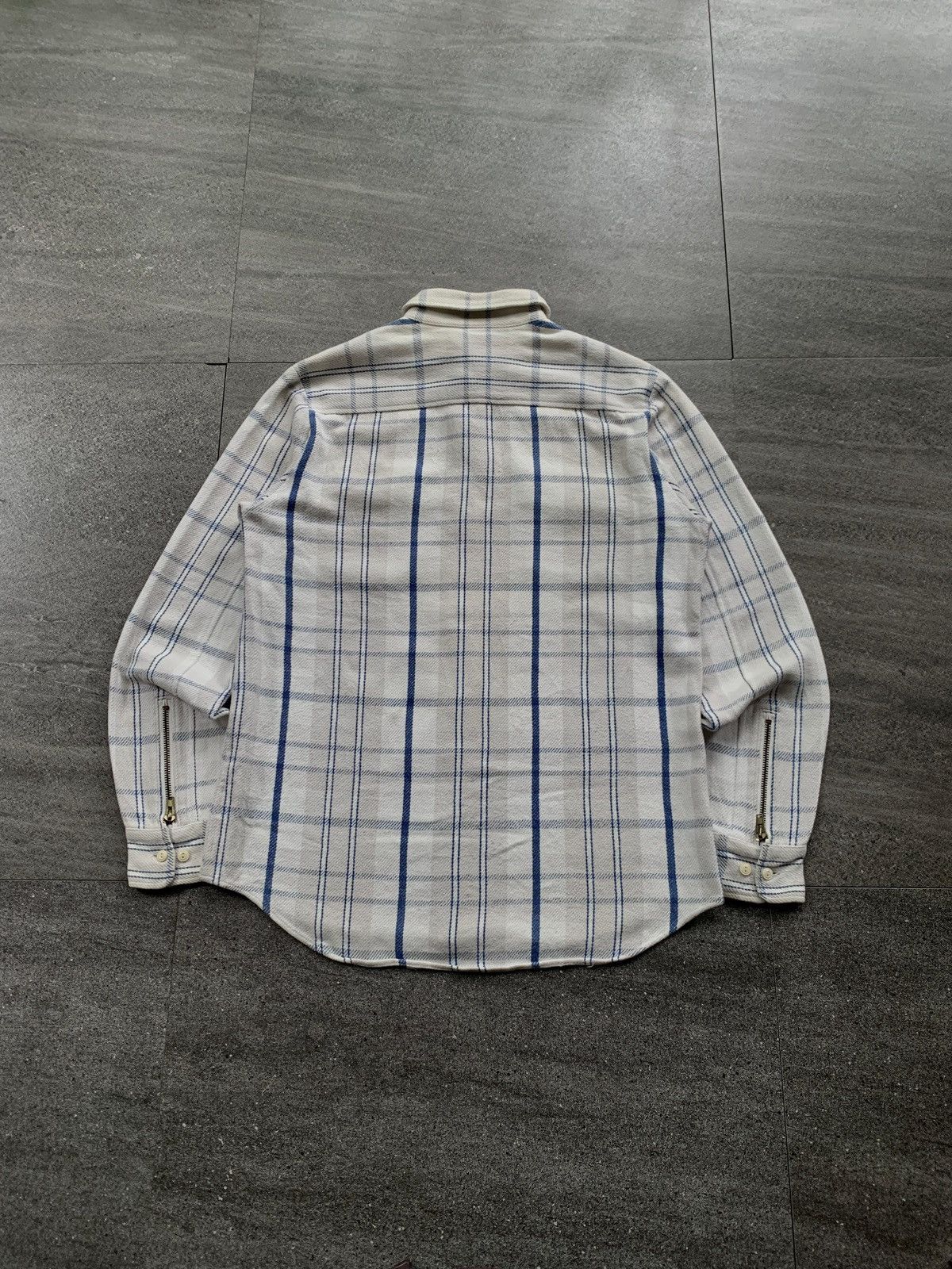 Undercover FREE TAX! Thick Cotton Plaid Zippered Shirt Size US M / EU 48-50 / 2 - 6 Thumbnail