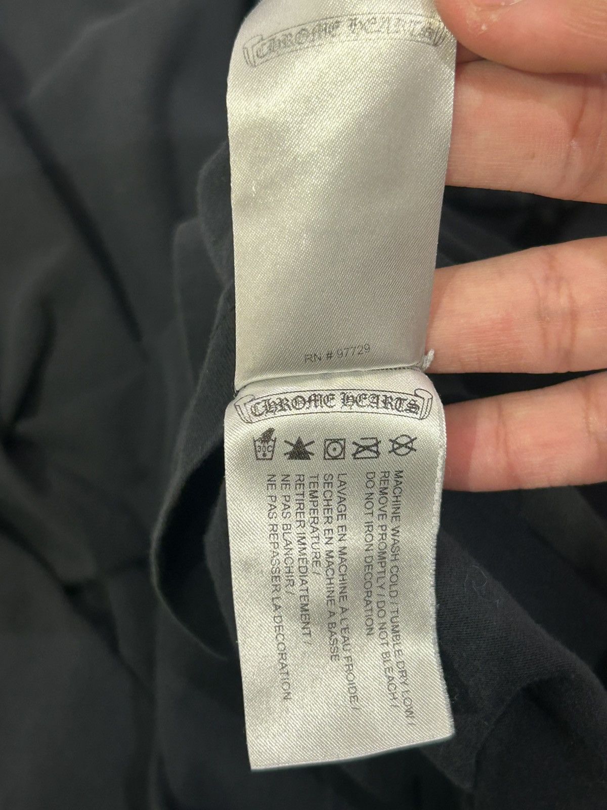 Chrome Hearts Chrome hearts Staff Tee black/silver Size US XL / EU 56 / 4 - 12 Thumbnail