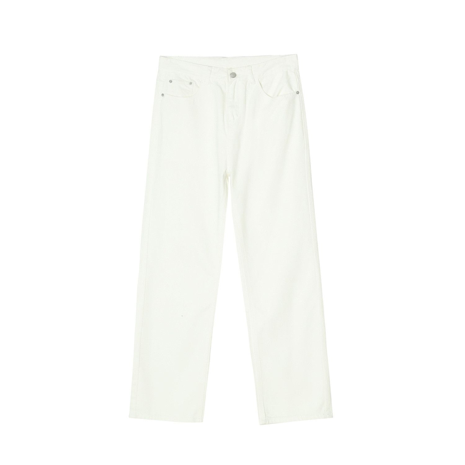 Japanese Brand Men's Japanese Retro White Slim Fit Simple Jeans Size US 32 / EU 48 - 5 Thumbnail