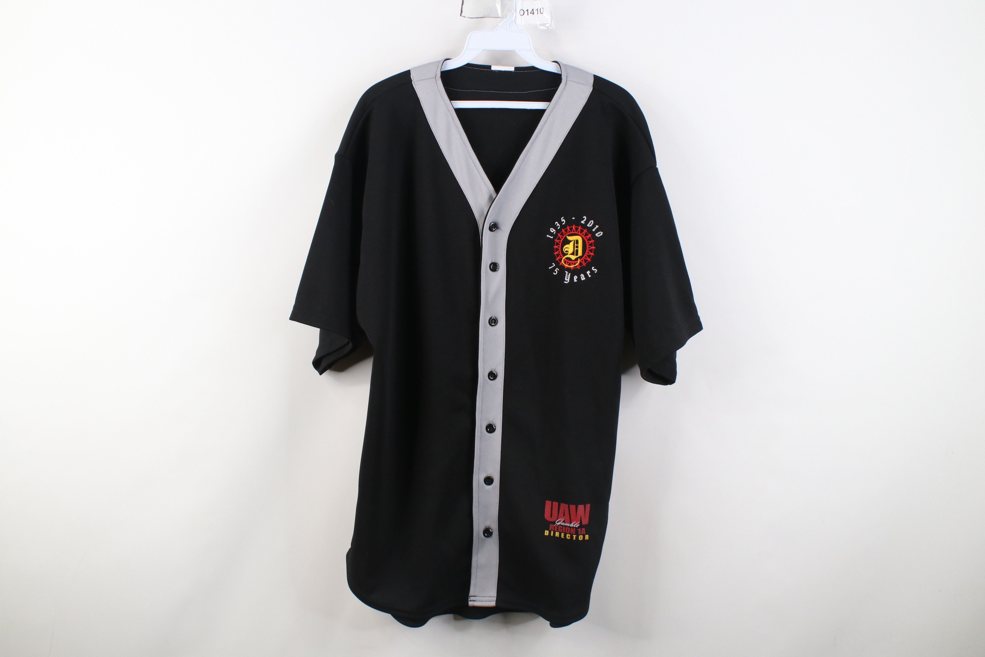 Vintage Y2K Union UAW 75th Anniversary Region 1A Jersey Shirt Size US XL / EU 56 / 4 - 1 Thumbnail