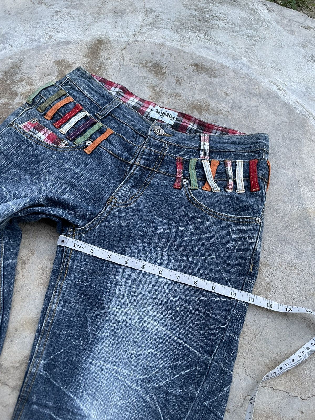 Japanese Brand Nylaus Double Waist Acid Wash Short Size US 31 - 9 Thumbnail