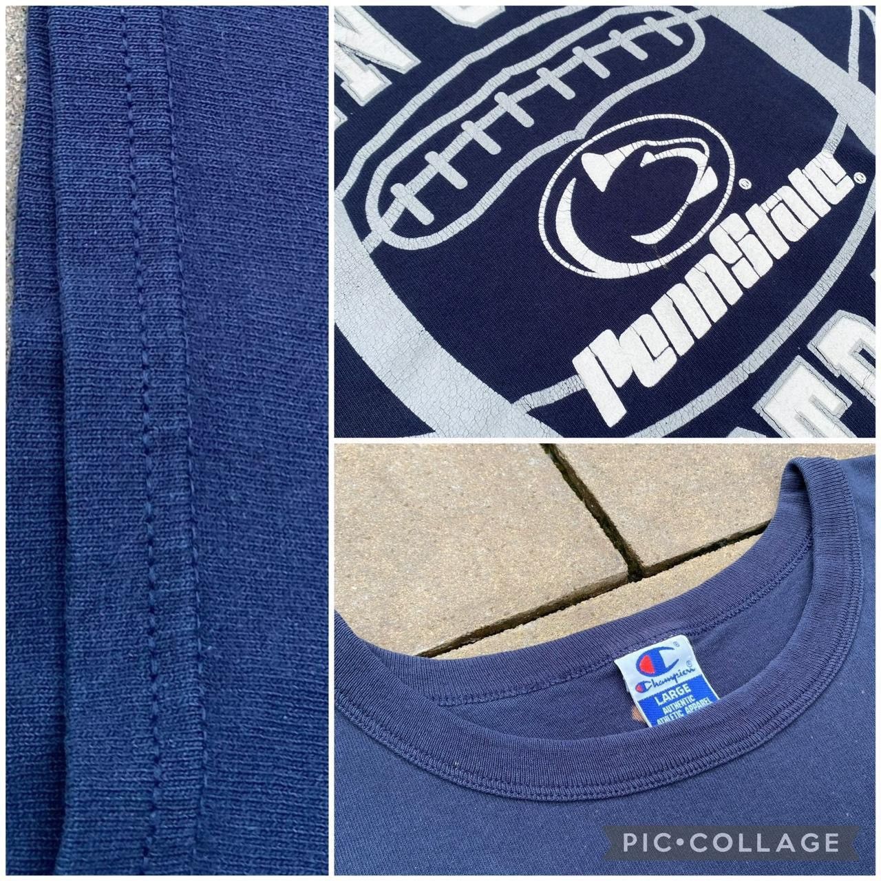 Champion × Vintage Vintage 90s Champion Penn State Football University Tshirt Size US L / EU 52-54 / 3 - 3 Thumbnail