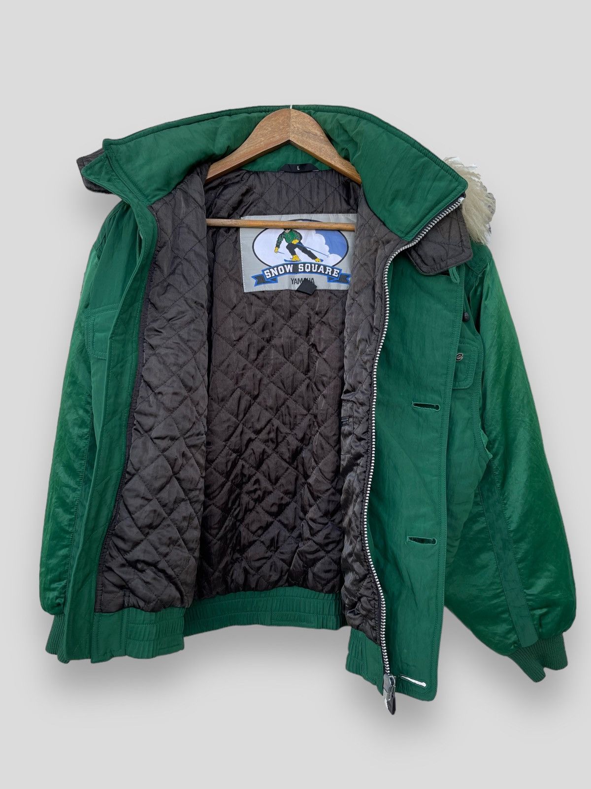 Yamaha 🔥Vintage Yamaha Fur Hoodie Bomber Jacket Size US L / EU 52-54 / 3 - 7 Thumbnail