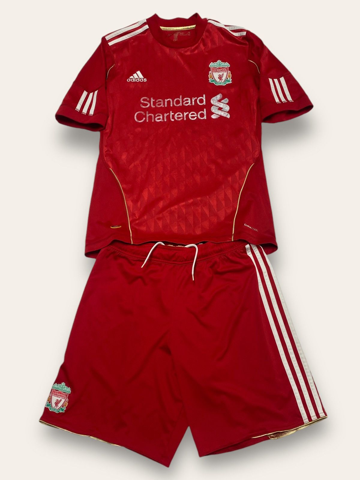 Vintage 10' 11' Vintage LIVERPOOL ADIDAS Soccer Football Red Set Size US S / EU 44-46 / 1 - 1 Thumbnail