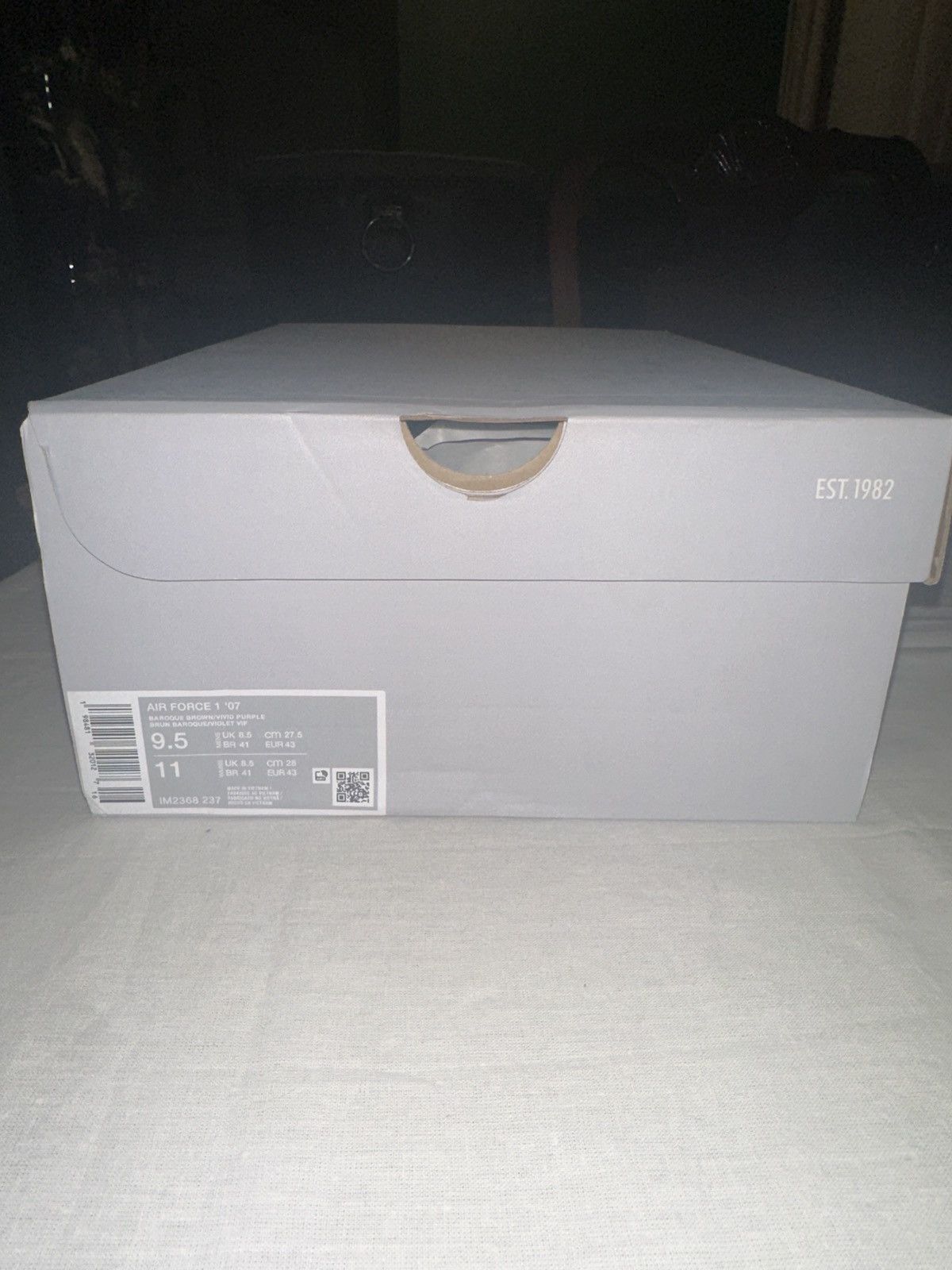 Nike Nike Air Forces 1 '07 Baroque Brown/Vivid Purple Size US 9.5 / EU 42-43 - 8 Thumbnail