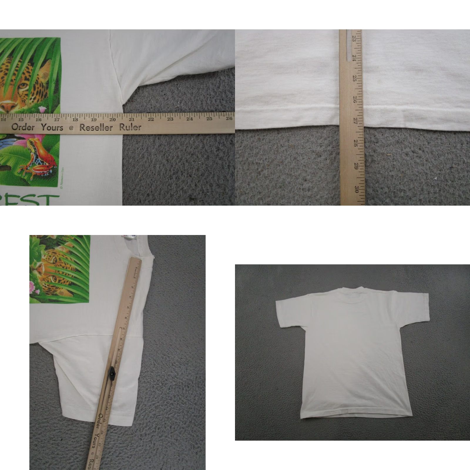 Fruit Of The Loom VINTAGE Fruit of the Loom The Living Forest Single Stitch Jungle Graphic T-shirt Size L 90s Shirt Mens White Cotton 90s Theme Size US L / EU 52-54 / 3 - 8 Thumbnail