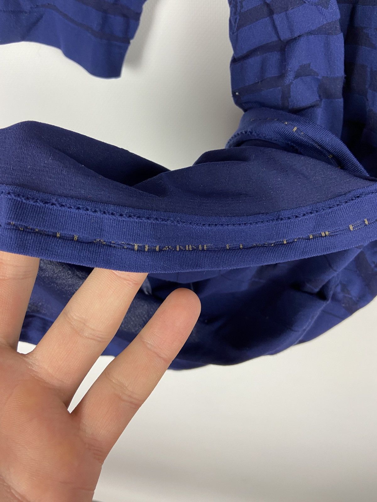 Designer × Marithe + Francois Girbaud Marithe Francois Girbaud Blue Skinny Top T-Shirt Womens Size S / US 4 / IT 40 - 11 Thumbnail