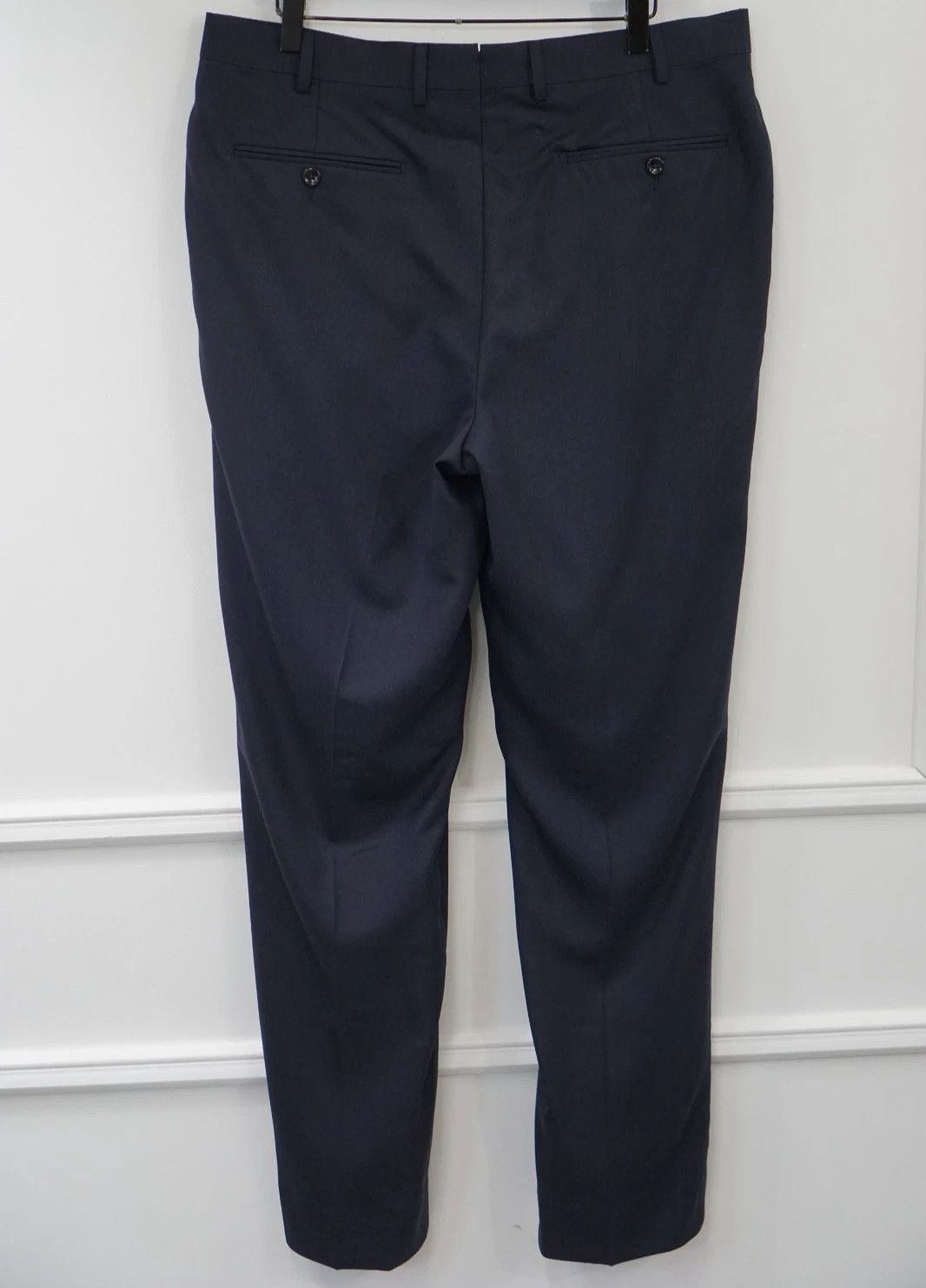 Suitsupply Men Suitsupply Pants Navy Blue Wool Brescia Ariston UK/US42L Size 42L - 2 Thumbnail