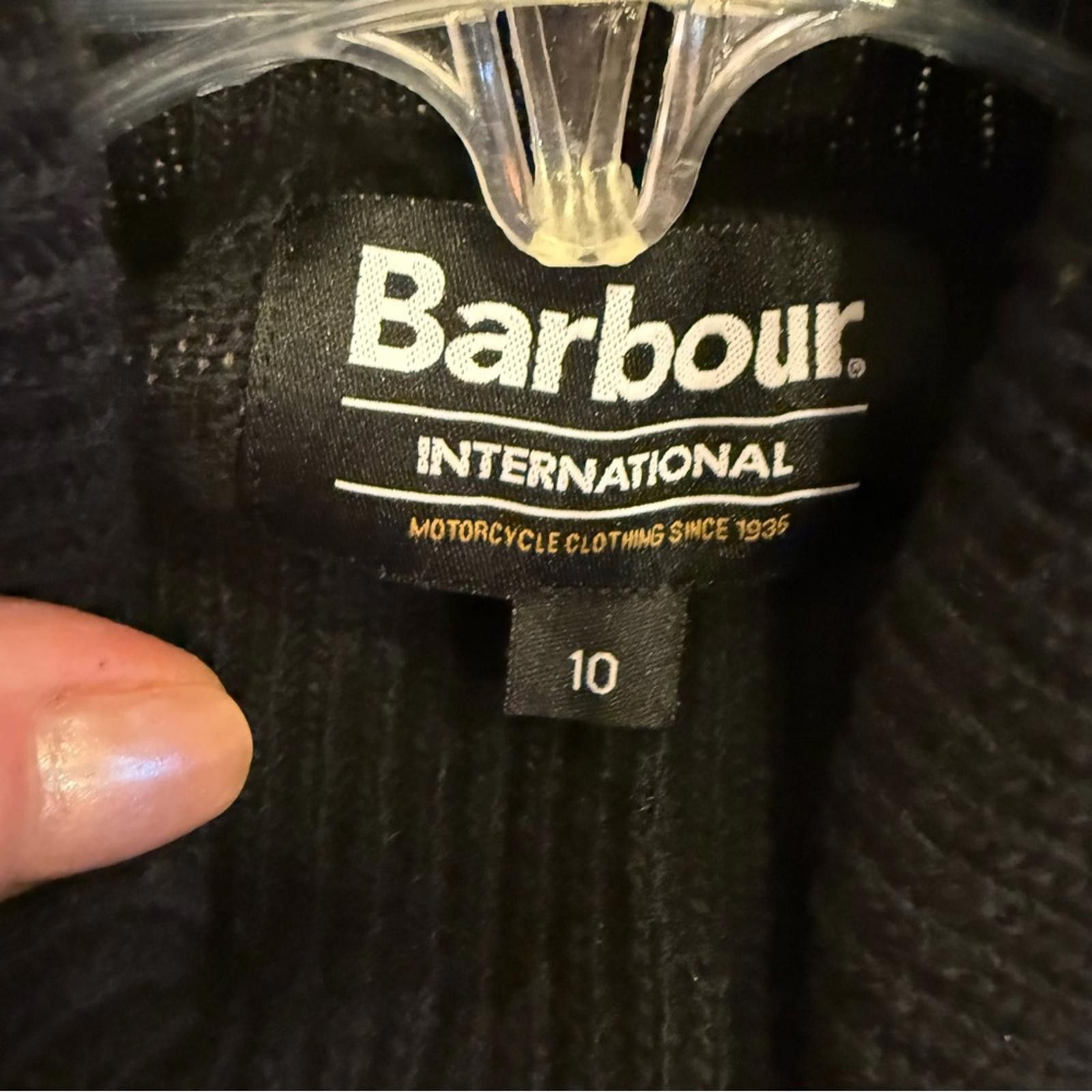 Barbour Barbour Black and Gray Houndstooth Wool Knit Sweater sz10 Size L / US 10 / IT 46 - 7 Thumbnail