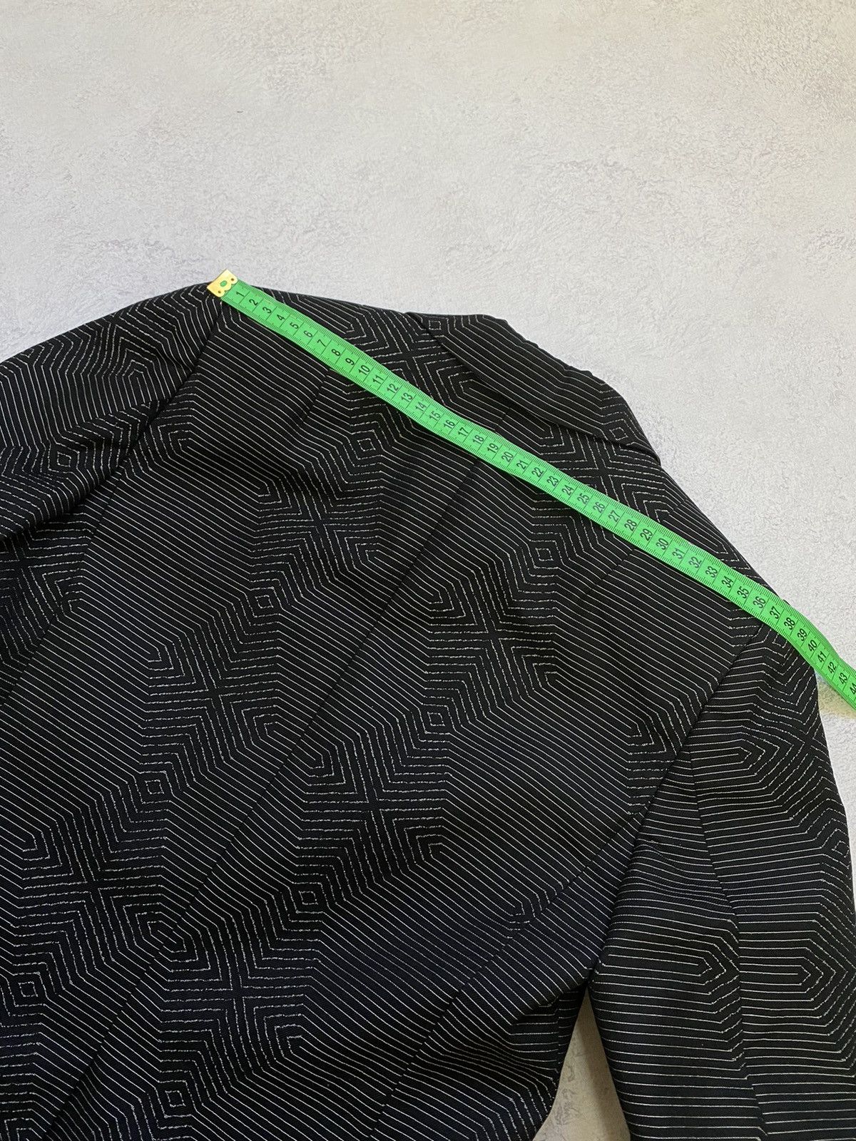 Dries Van Noten Dries Van Noten Black Geometric Print Blazer Size 36 Size XS / US 0-2 / IT 36-38 - 10 Thumbnail