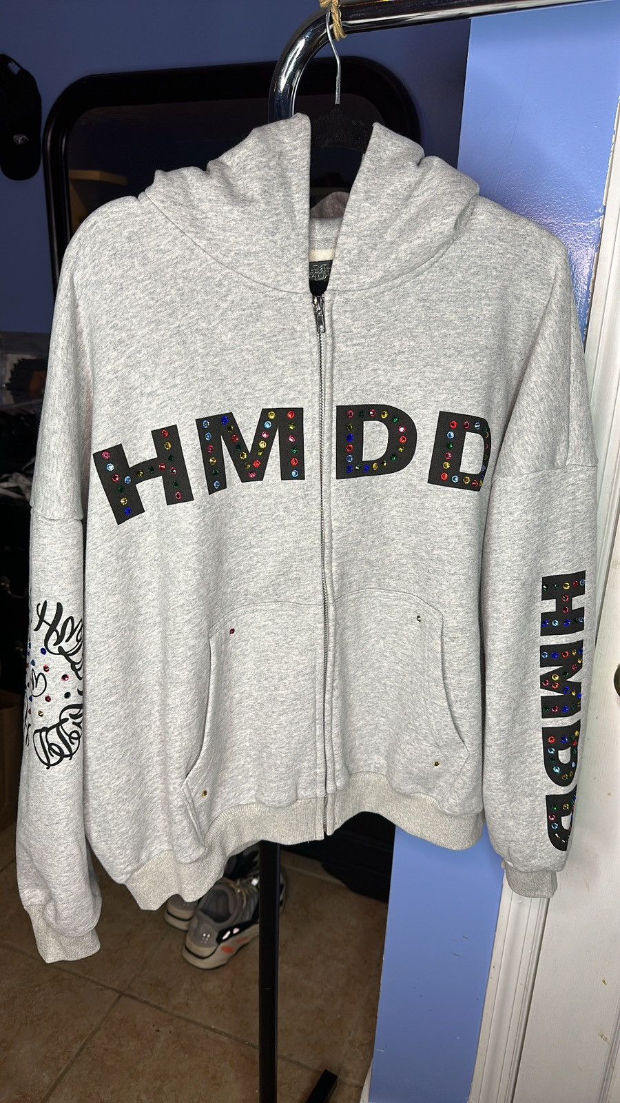 image of Hmdd Chimstone Zip Up in Grey, Men's (Size Small)