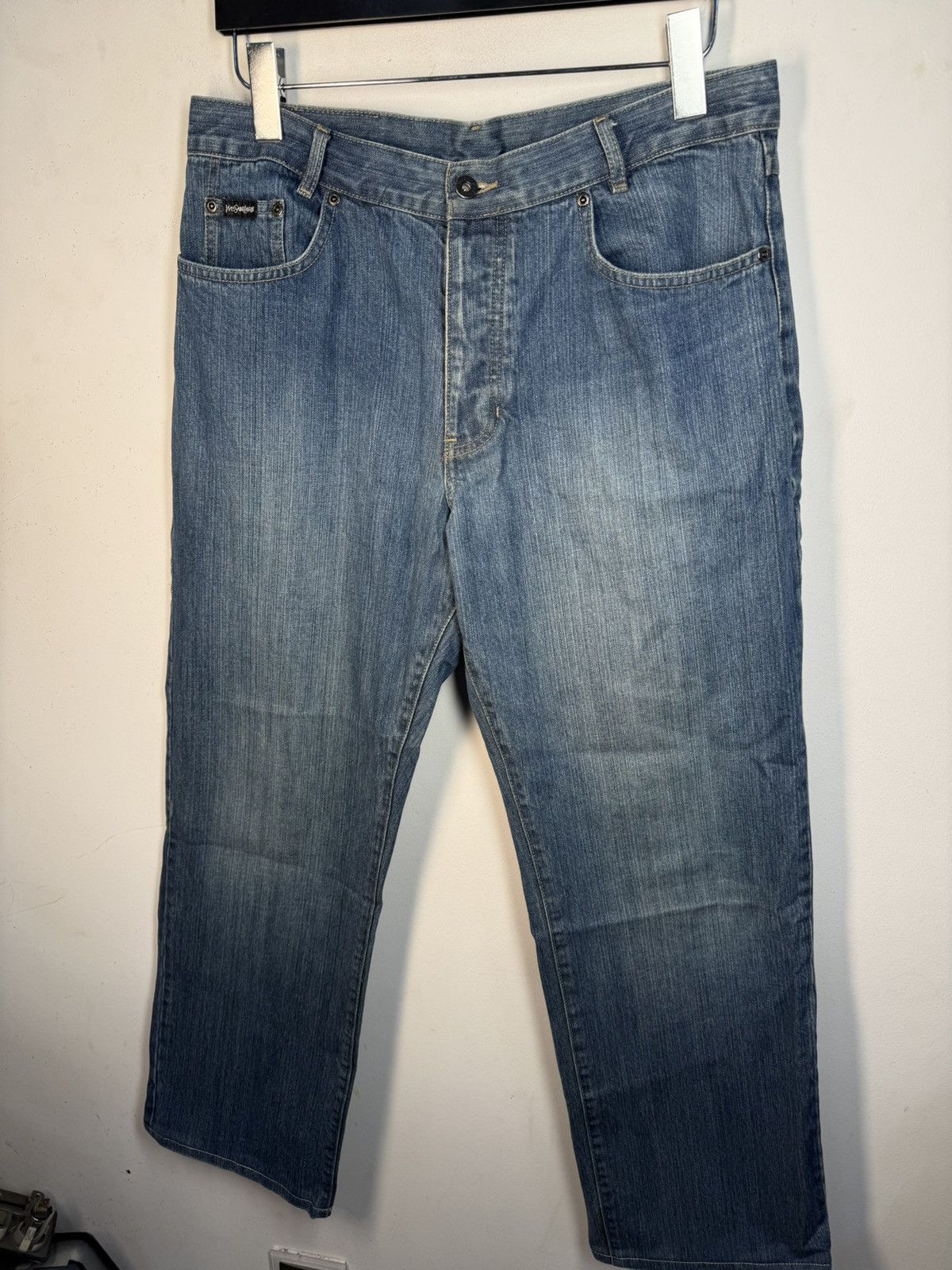 Yves Saint Laurent 34x30 YSL Jeans Denim Pants Indigo Selvedge Vintage Yves Size US 34 / EU 50 - 24 Thumbnail