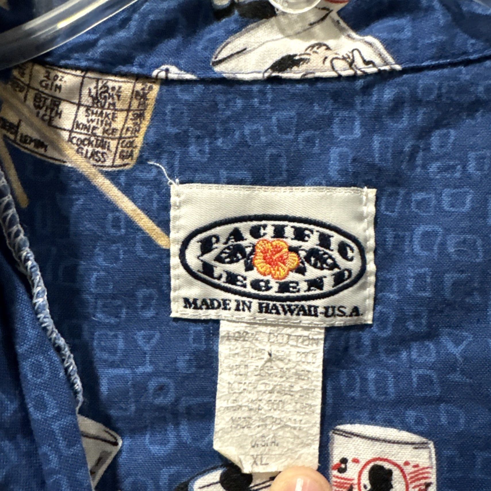 Vintage Pacific Legend Shirt XL Button-Up Short Sleeve Hawaiian Vodka Cocktail Pacific Legend Hawaiian Shirt XL Short Sleeve Button-Up Blue Men Mens Size US XL / EU 56 / 4 - 3 Thumbnail