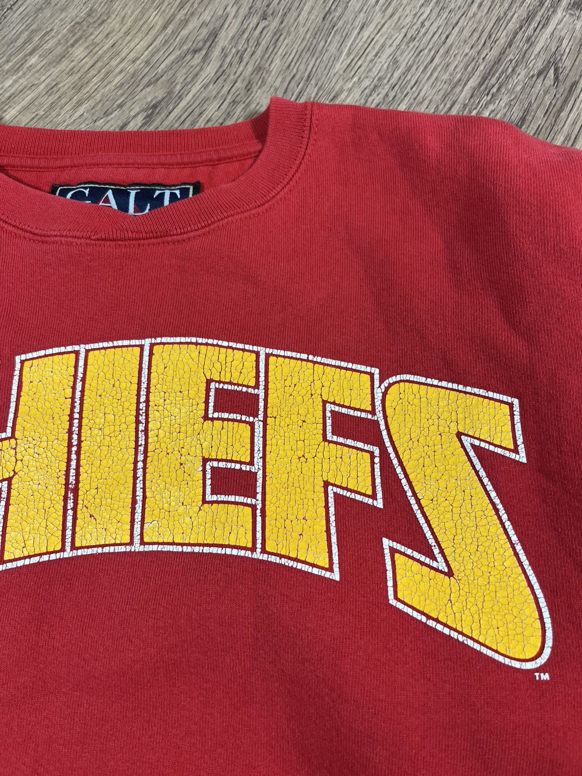 Vintage Vintage 1995NFLP Kansas City Chiefs Sweatshirt Size US L / EU 52-54 / 3 - 5 Thumbnail