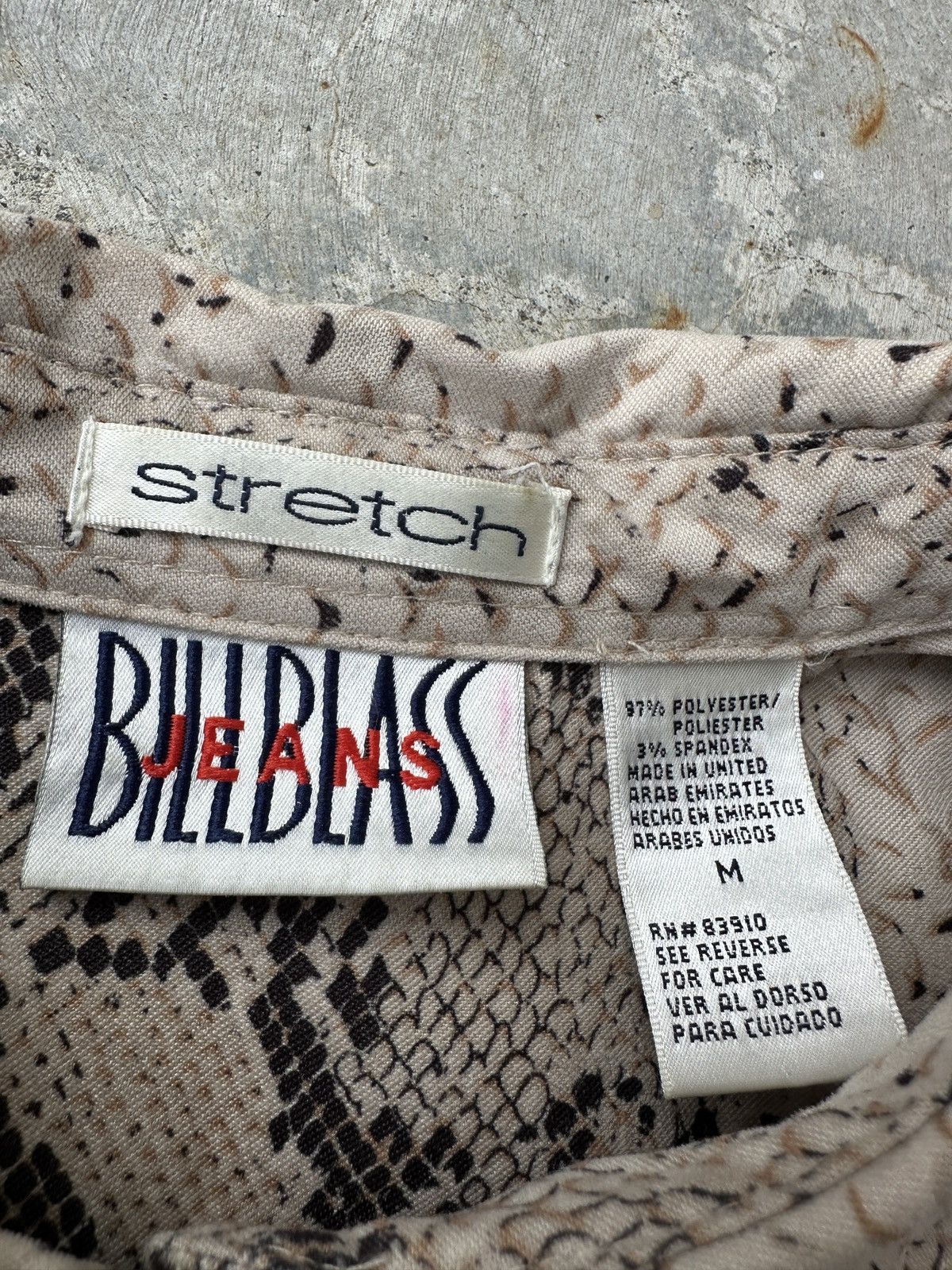 Vintage Billblass Jeans Python Snakeskin Y2K dress shirt demna Size US L / EU 52-54 / 3 - 6 Thumbnail