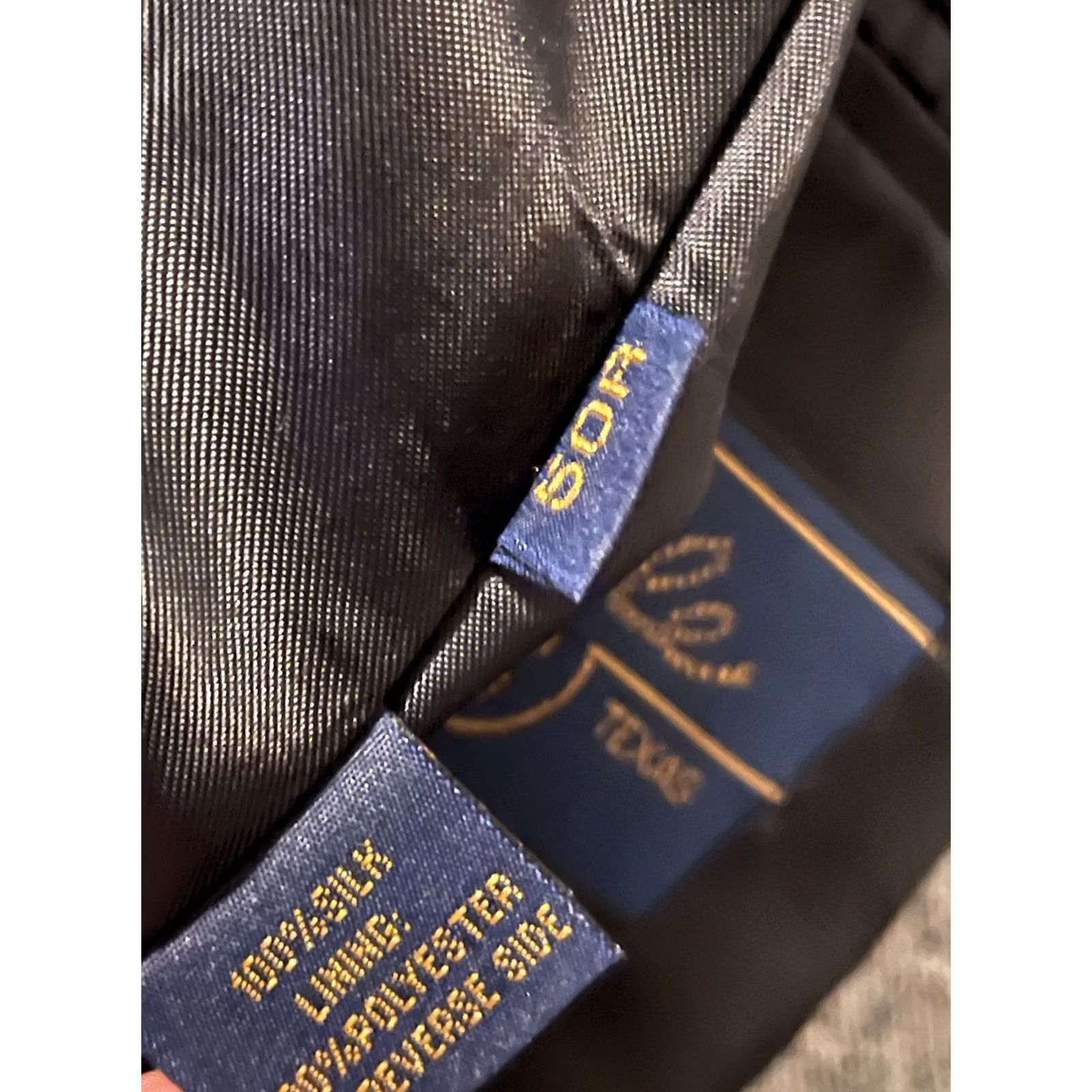 YOKE VINTAGE Circle S Blazer Silk Tweed Western Yoke 100% Silk Blue/Gray - Men's 50R Blazer Coat Jacket Long Notch Lapel Two-Button Size 50R - 5 Thumbnail