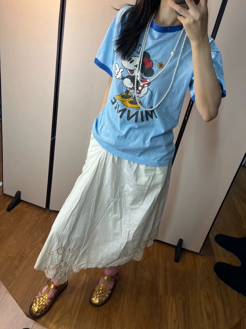 Issey Miyake Issey Miyake A white irregular skirt Size 42" / US 20 - 8 Thumbnail