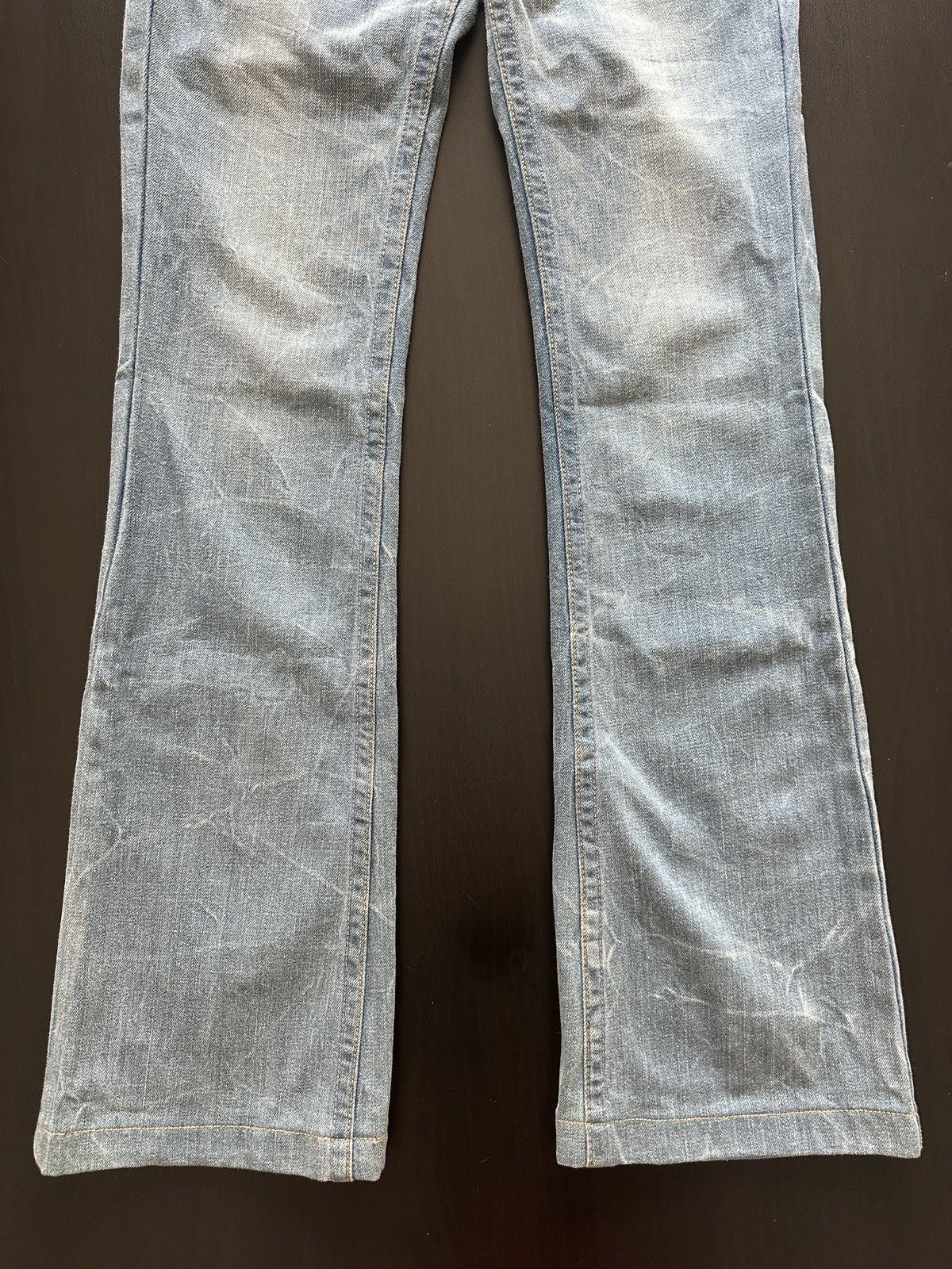 Japanese Brand Riobera Y2K Flared Denim Jeans Japanese Korean Archive Gyaru Size 25" / US 0 / IT 36 - 3 Thumbnail