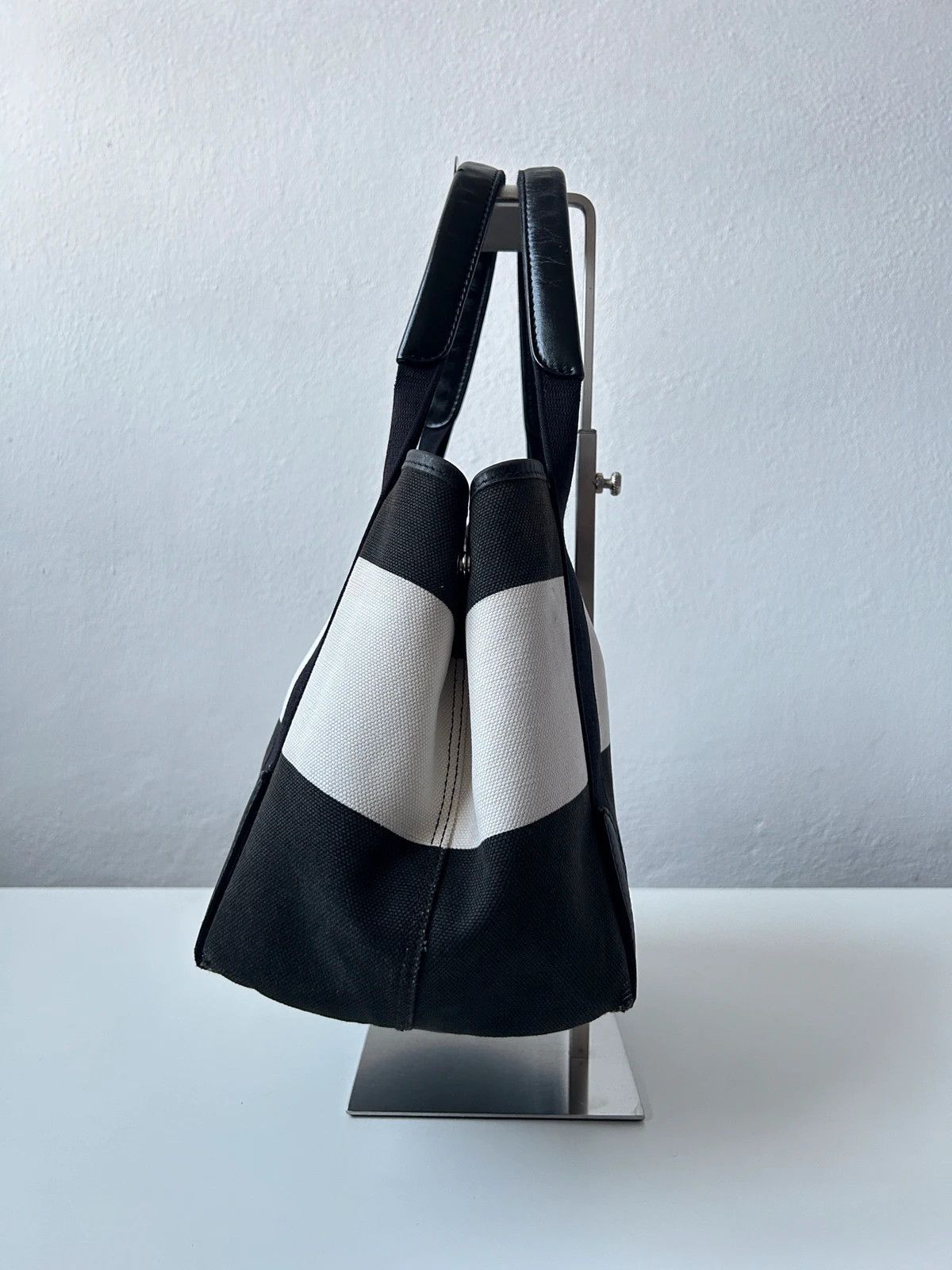 Balenciaga Balenciaga navy cabas logo tote bag small Size ONE SIZE - 3 Thumbnail
