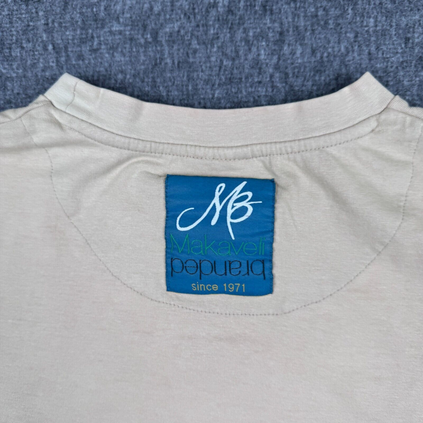 Makaveli Vintage Makaveli Branded T-Shirt Men's XL Tan 2Pac Tupac Rap Size US XL / EU 56 / 4 - 6 Thumbnail