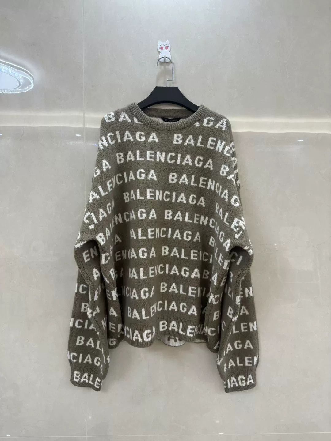 Balenciaga Balenciaga Logo Printed Sweater Size US L / EU 52-54 / 3 - 1 Thumbnail