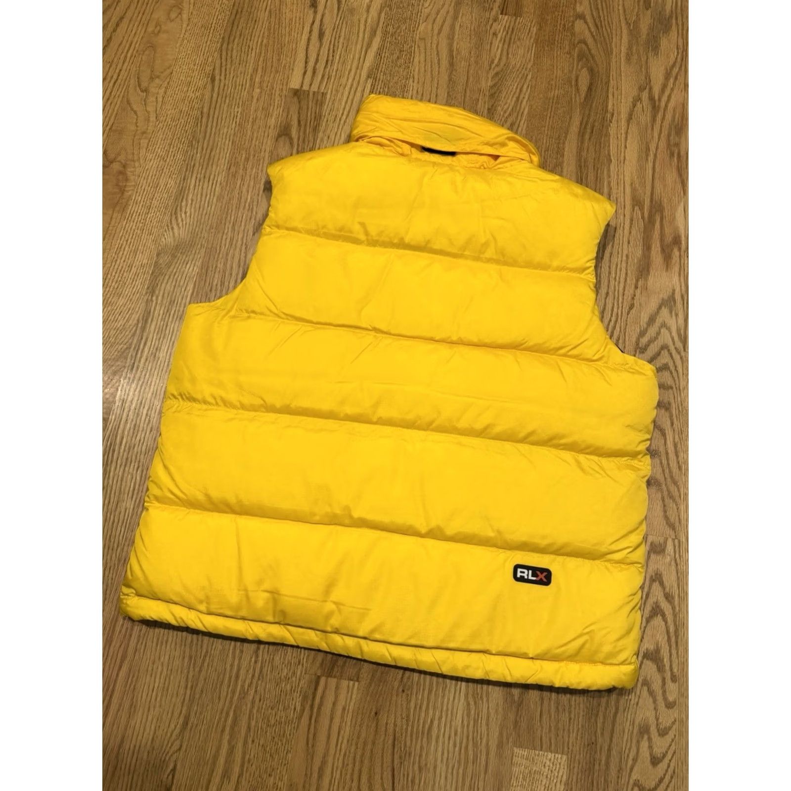 RLX Ralph Lauren VINTAGE RLX Polo Sport Down Puffer Vest Jacket Women’s Large Yellow Vest Puffer Zip Logo Size L / US 10 / IT 46 - 3 Thumbnail