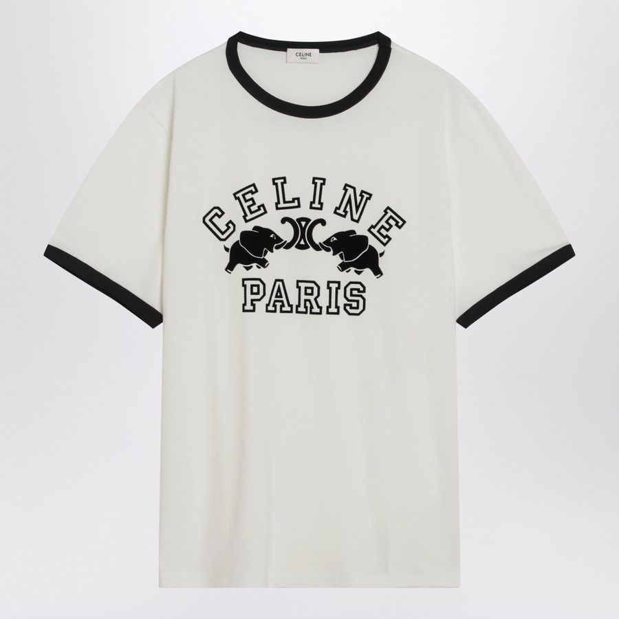 o1d2blof0226 Cotton Logo T-Shirt in White/Black