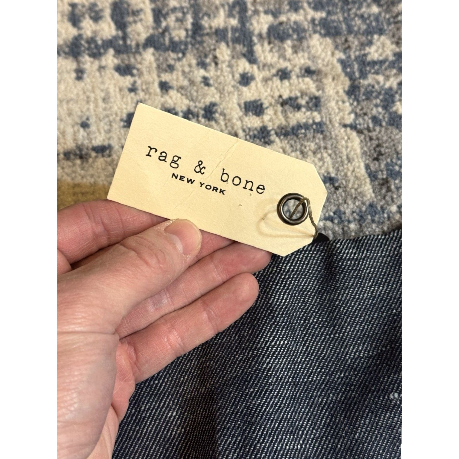 Rag & Bone rag & bone Indigo Denim Elsa Skirt Women’s Size 2 NWT Cotton & Hemp Knee Length Trumpet Modern All Seasons Elastic/Stretch Women Size 26" / US 2 / IT 38 - 3 Thumbnail