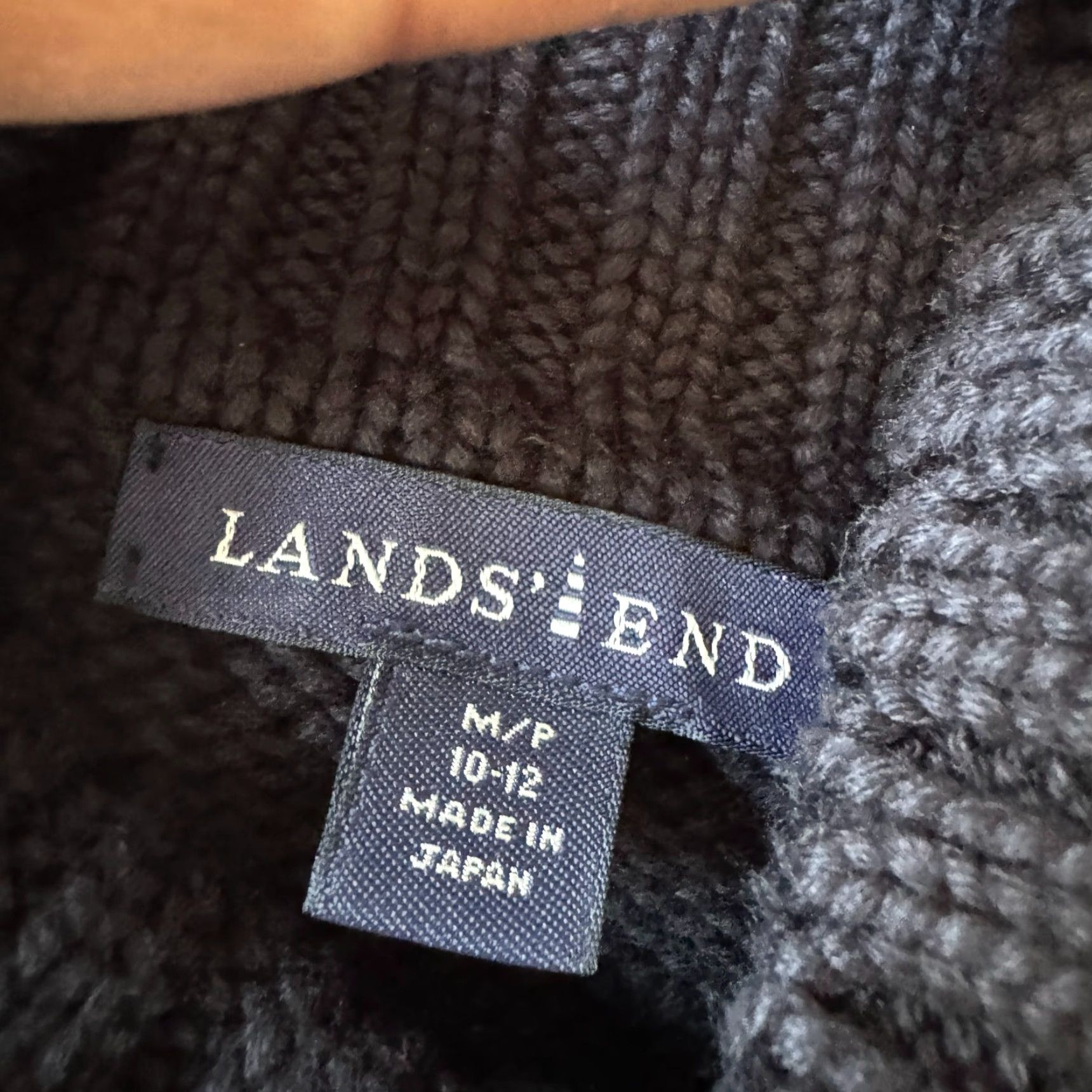 Lands' End VINTAGE Lands' End Sweater Cardigan Womens Medium 10-12 Black Japan Classic Retro Size M / US 6-8 / IT 42-44 - 4 Thumbnail