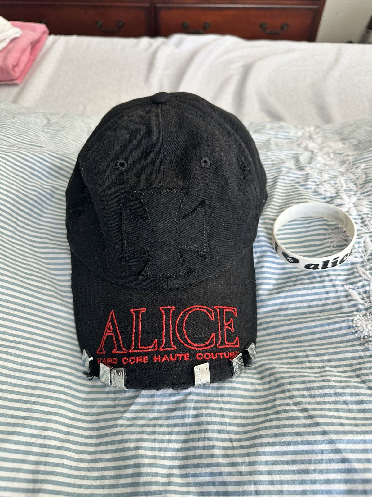 ALICE HARDCORE HAUTE COUTURE キャップ 黒 Alice Hollywood Alice Hollywood Hard Core Haute Couture