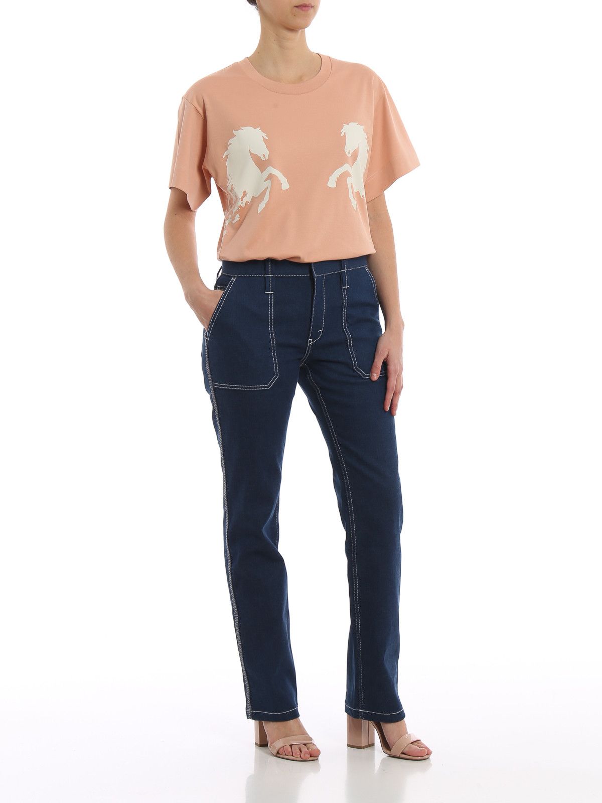 Chloe o1y0825 Denim Pant in Blue Size 27" / US 4 / IT 40 - 5 Thumbnail