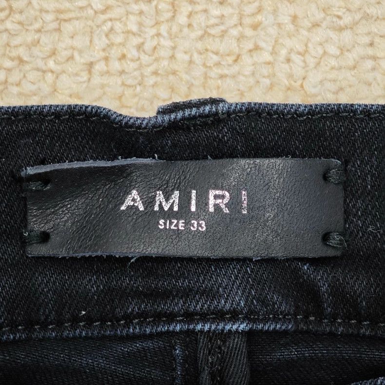 Amiri Amiri black large destroyed jeans Size US 33 - 3 Thumbnail