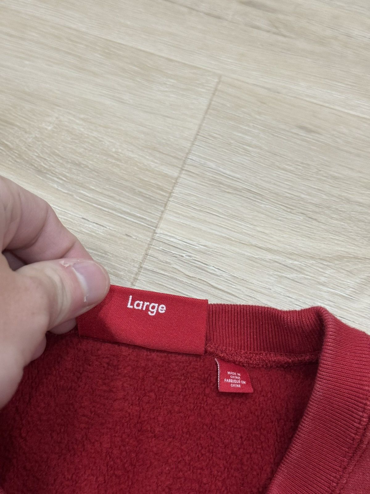 Supreme Supreme FW24 Washed Box Logo Crewneck Size US L / EU 52-54 / 3 - 6 Thumbnail
