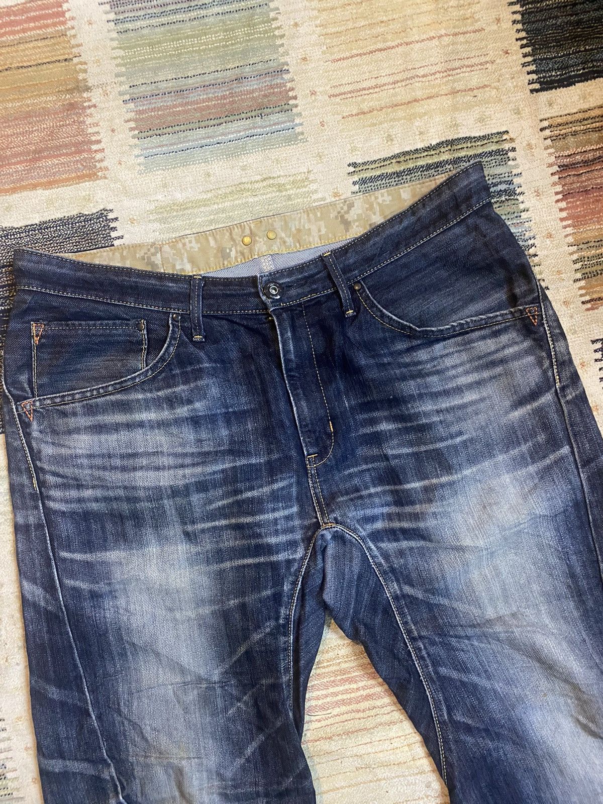Edwin × Japanese Brand × Vintage 🇯🇵Vintage Distressed Edwin Pants Size US 38 / EU 54 - 5 Thumbnail
