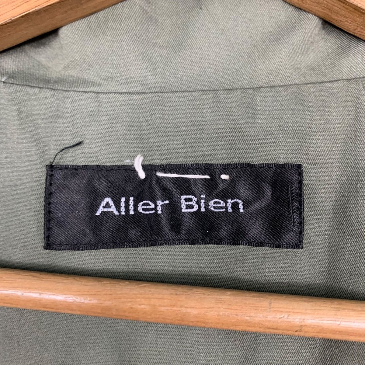 Japanese Brand ALLER BIEN Olive Green Button Parka Hoodie Jacket #2450-C110 Size US L / EU 52-54 / 3 - 12 Thumbnail