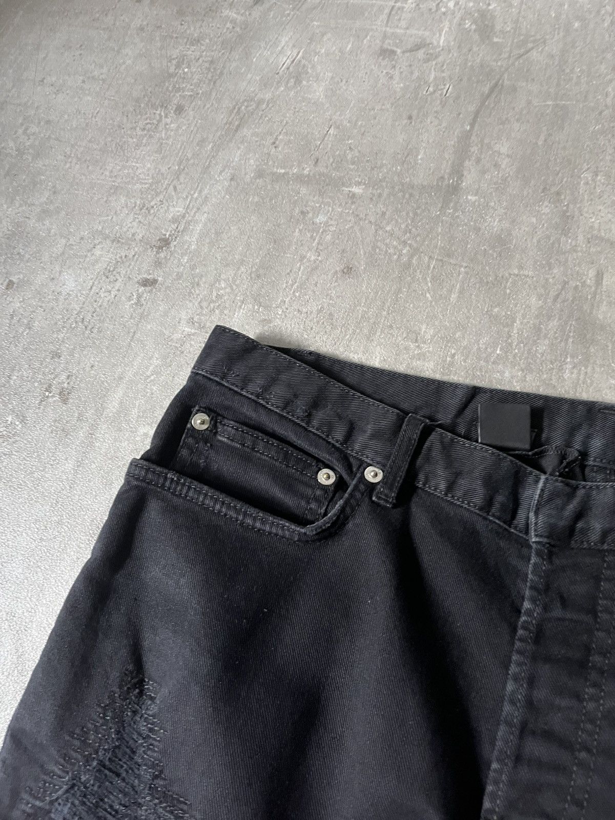 Dior Dior Homme A/W 14 stitched patchwork jeans black Size US 32 / EU 48 - 4 Thumbnail