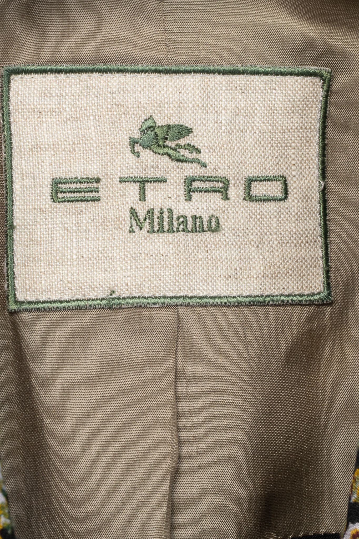 Etro Etro Multicolour Mixed-Print Textured Cotton Blazer Size M / US 6-8 / IT 42-44 - 4 Thumbnail