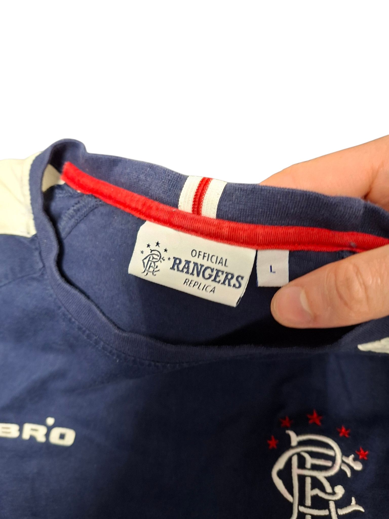Umbro GLASGOW RANGERS UMBRO VINTAGE SOCCER LONG SLEEVE TEE Size US L / EU 52-54 / 3 - 5 Thumbnail
