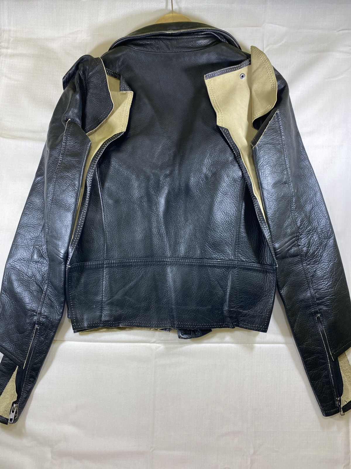 H&M × Maison Margiela reconstructed biker leather jacket Size US S / EU 44-46 / 1 - 2 Thumbnail