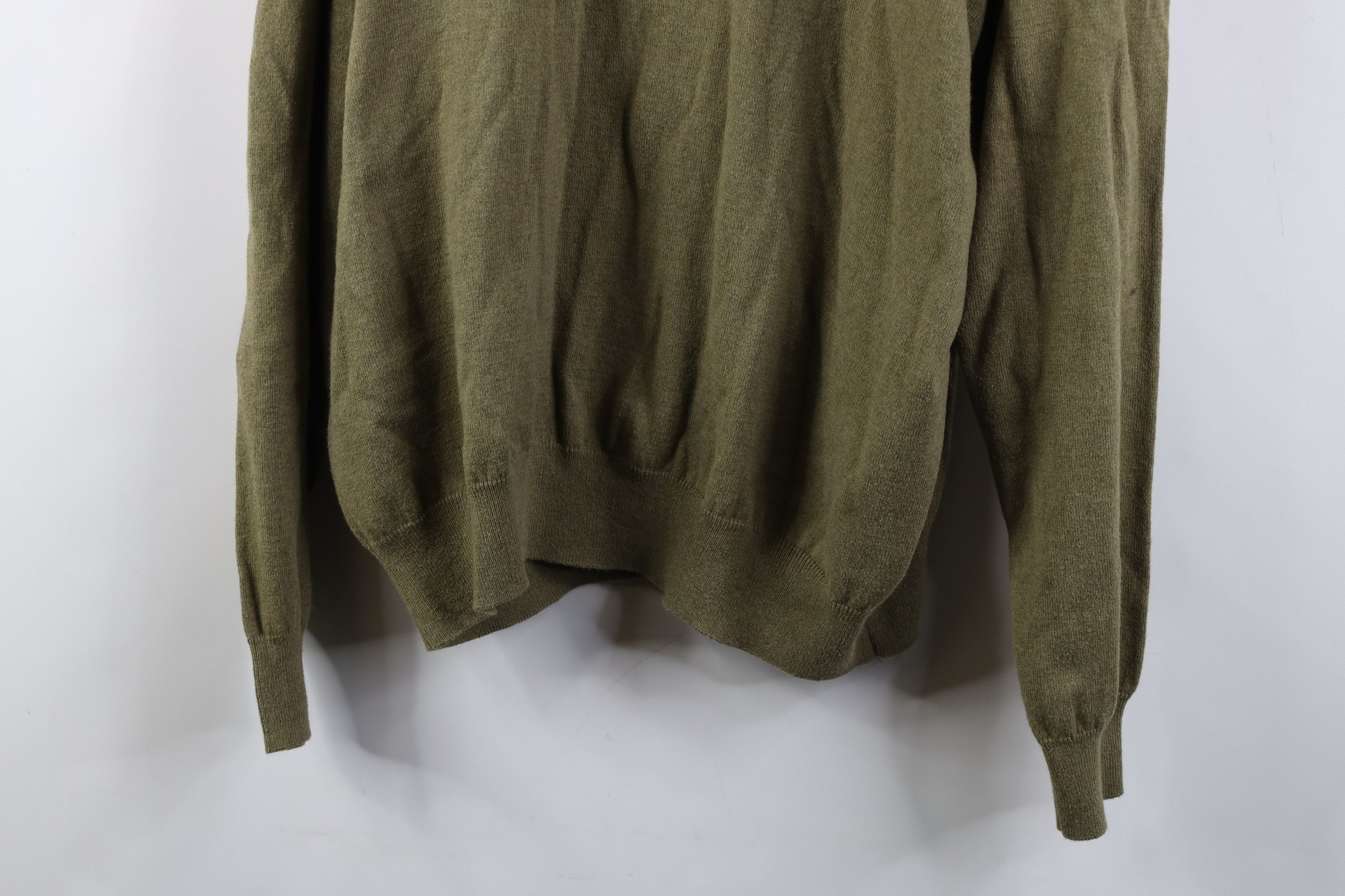 Orvis Vintage Orvis Cashmere Blend Knit Collared Sweater Green Size US XL / EU 56 / 4 - 3 Thumbnail