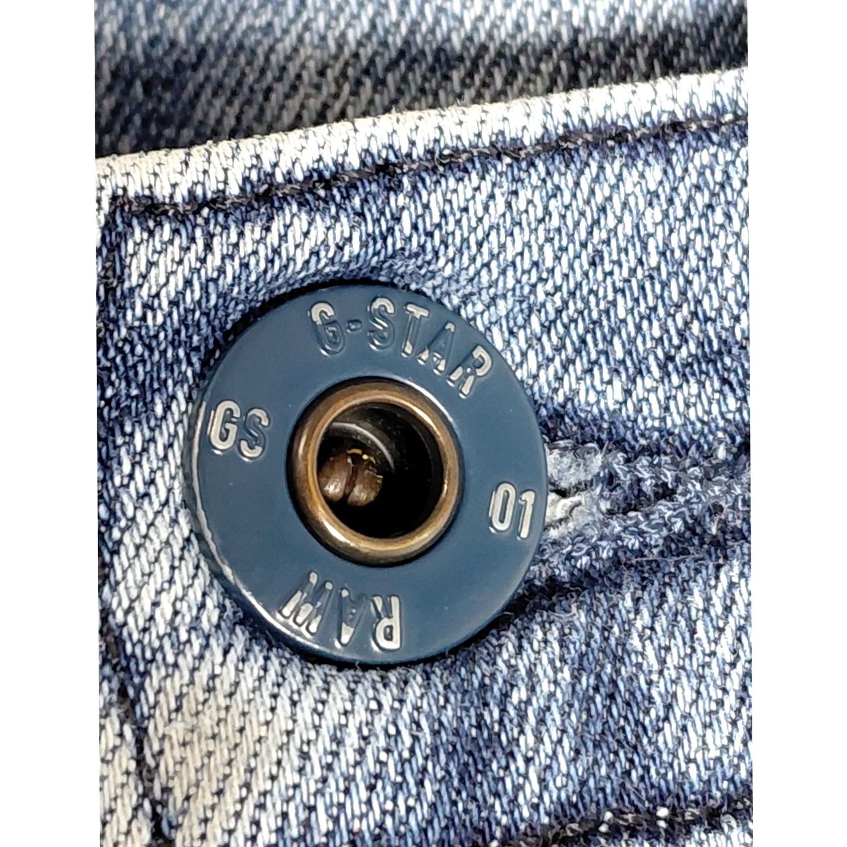 Vintage G-STAR RAW Jeans Slim 32 Blue Solid Denim Men Size US 32 / EU 48 - 4 Thumbnail