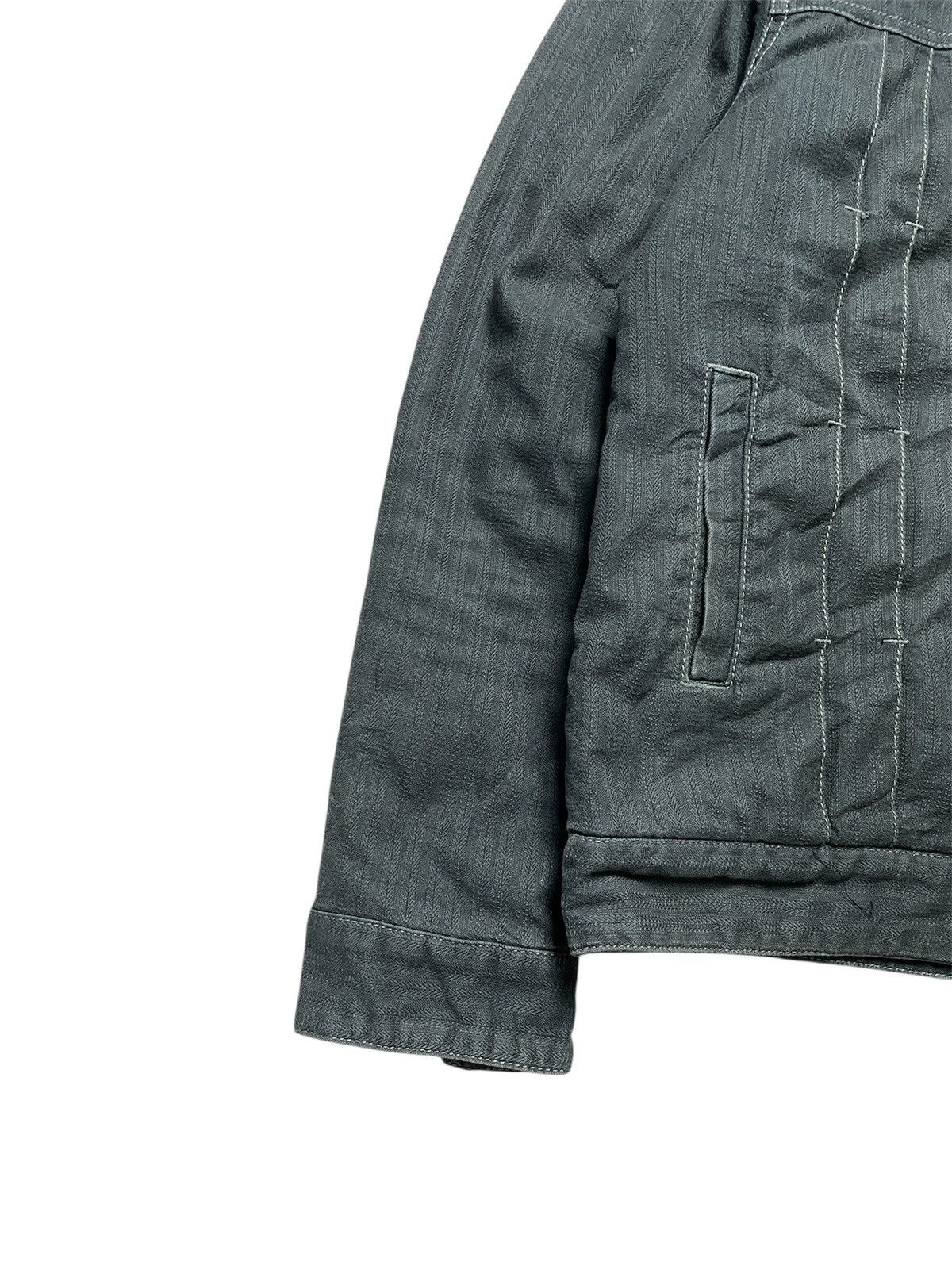 If Six Was Nine 2000’s Back Number - Assymetrical Denim Sherpa Jacket Size US M / EU 48-50 / 2 - 3 Thumbnail
