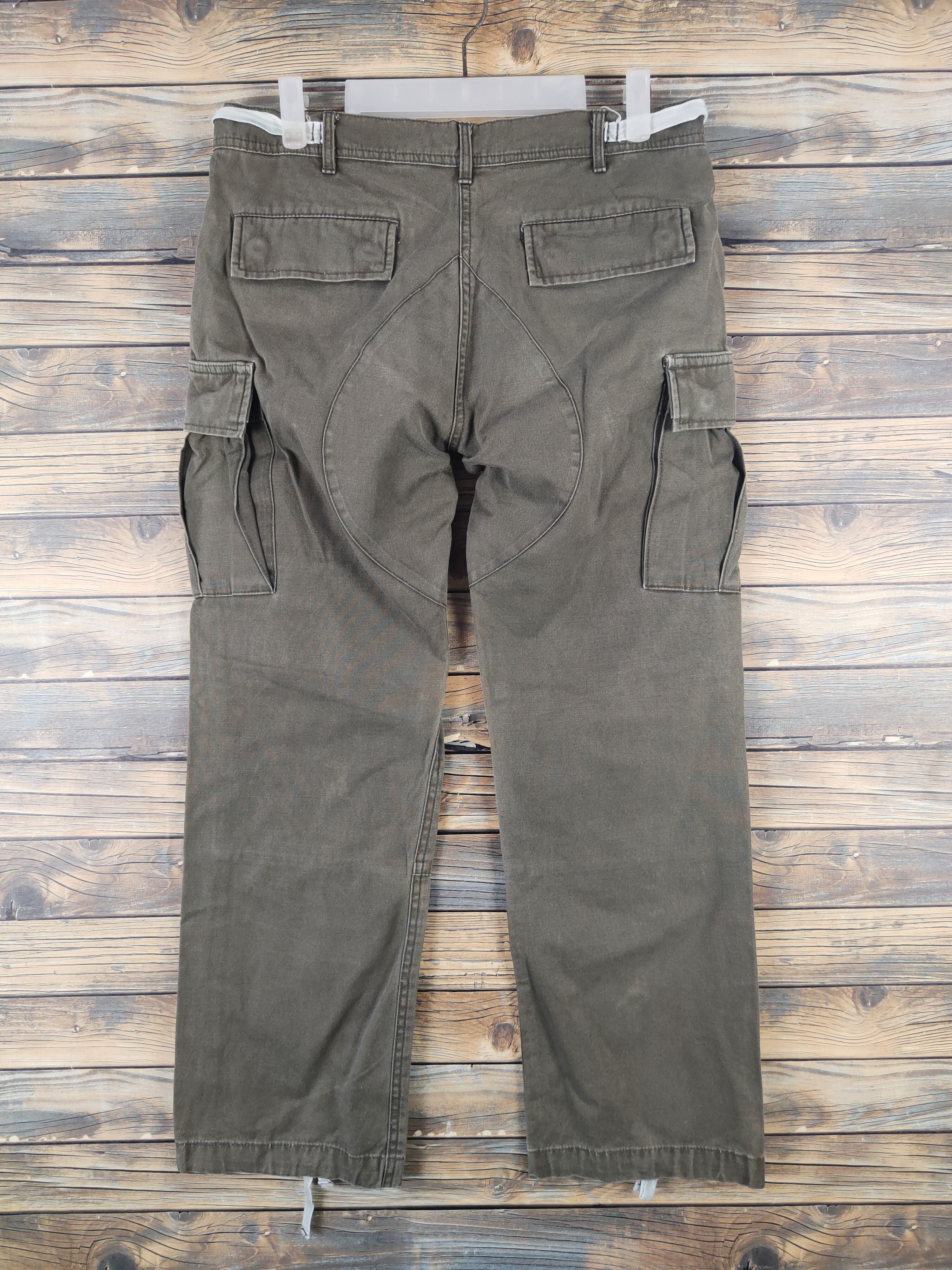 Japanese Brand DLL Close Up Olive Multipocket Tactical Cargo Pants #733 Size US 31 - 7 Thumbnail