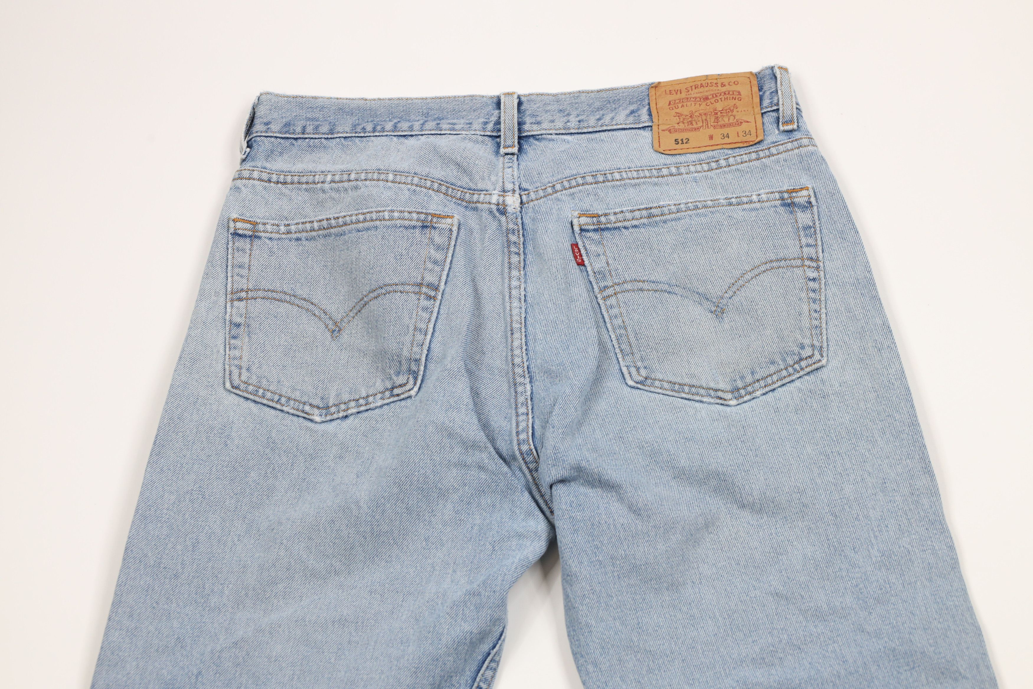 Levi's × Vintage Vintage 90s Levis 512 Slim Fit Tapered Leg Denim Jeans Size US 32 / EU 48 - 11 Thumbnail
