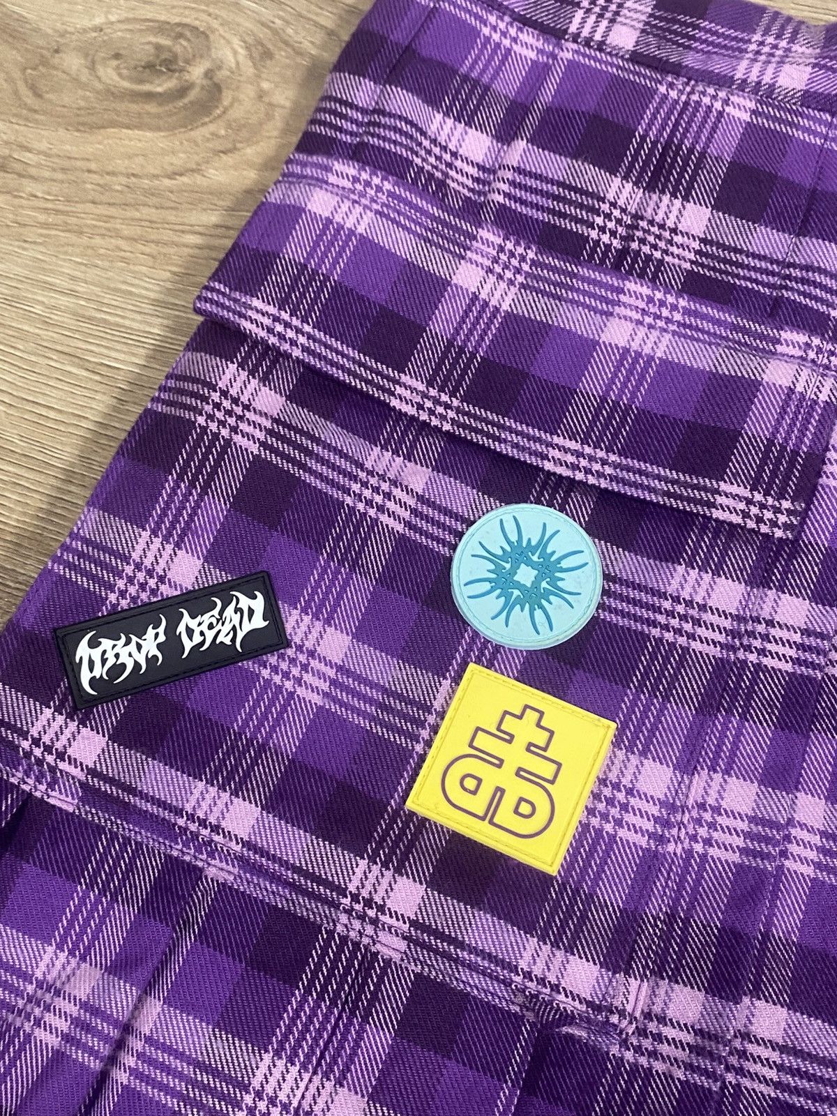 Drop Dead Clothing Drop Dead Checkered Japanese School Style Mini/Midi Skirt S Size 28" / US 6 / IT 42 - 2 Thumbnail