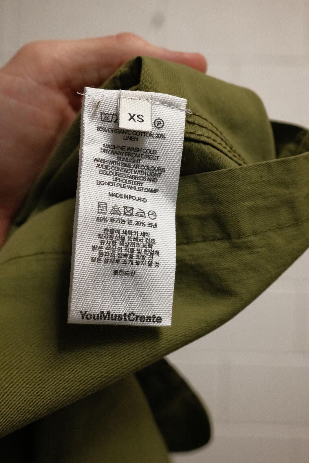 Other YouMustCreate Olive Green Lightweight Cotton Linen Jacket XS Size US XS / EU 42 / 0 - 3 Thumbnail