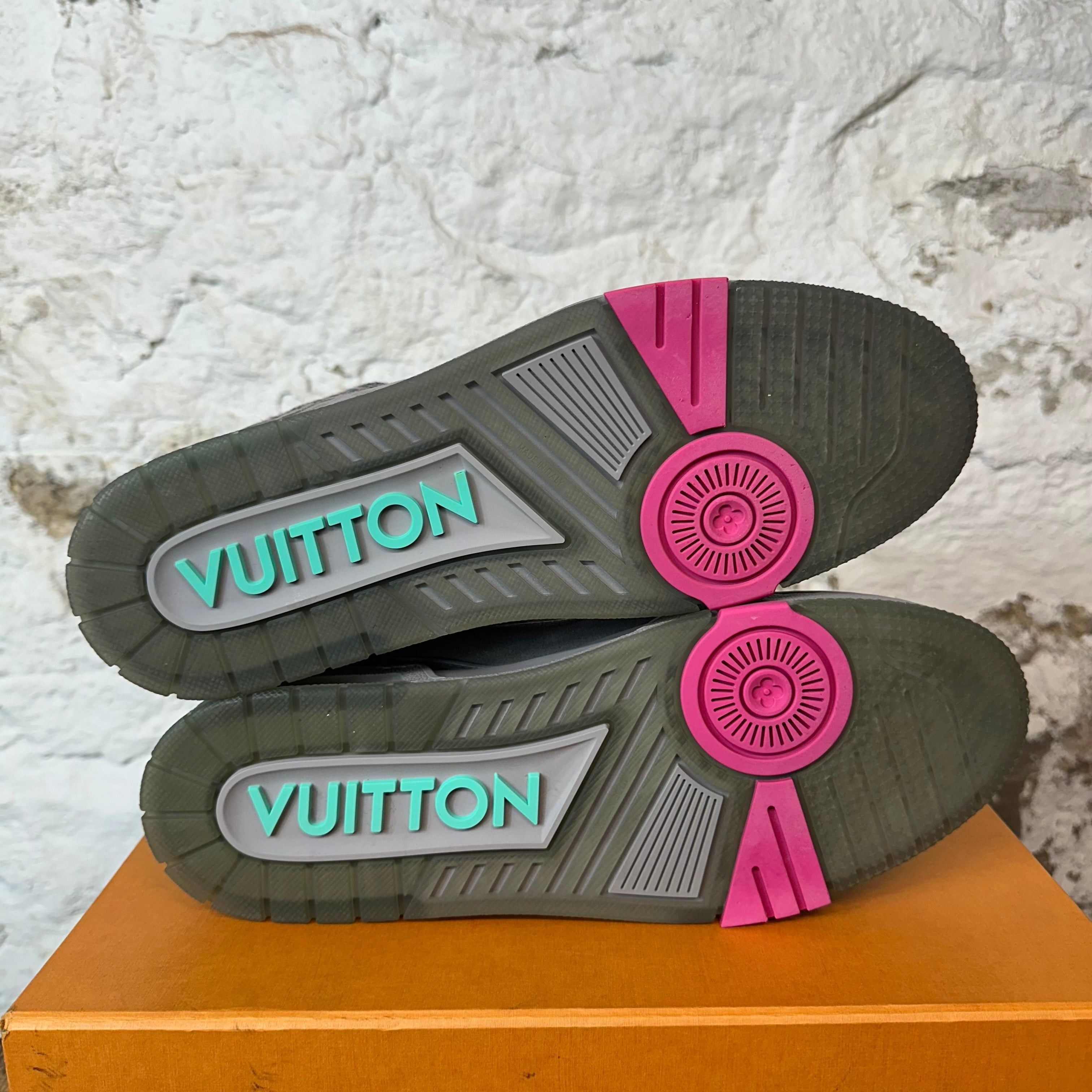 Louis Vuitton Louis Vuitton Gray Mulitcolor Trainer Sz 10.5 (9LV) Size US 10.5 / EU 43-44 - 7 Thumbnail
