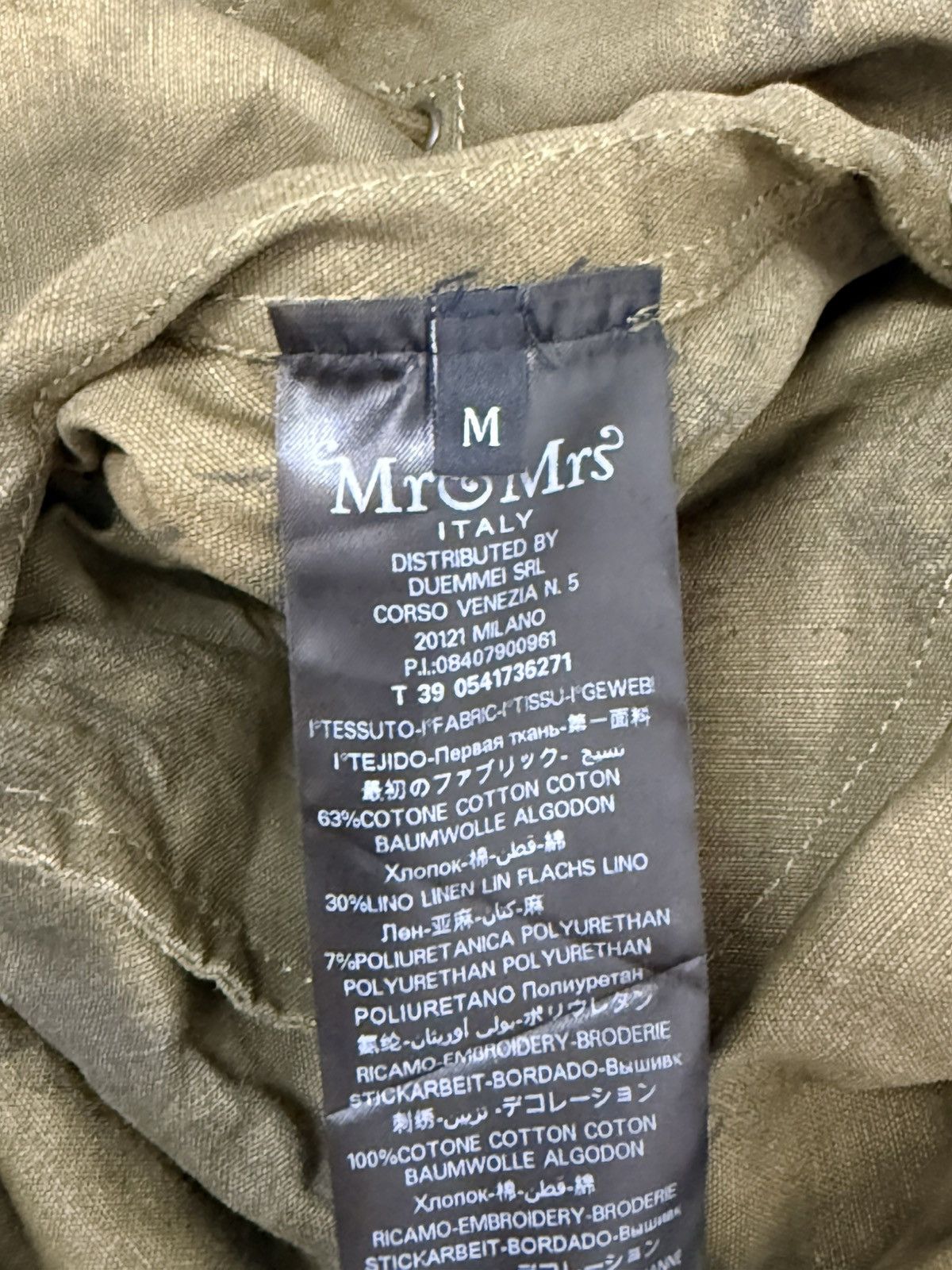 MR & MRS ITALY Mr Mrs Italy Parka Military amiri julius raf simons cdg 7🟩3 Size US M / EU 48-50 / 2 - 19 Thumbnail