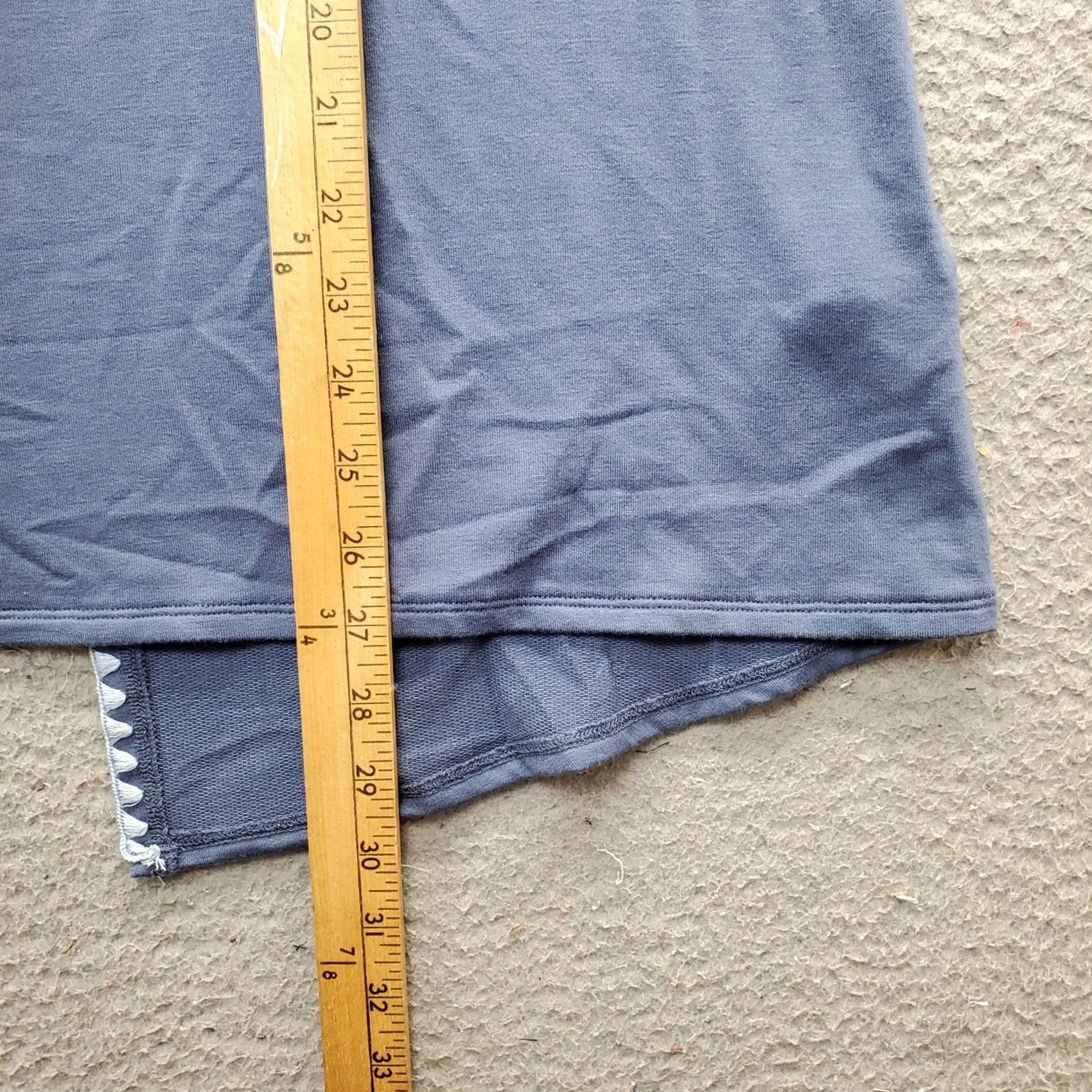 Vintage Ideology Blouse Women XL Blue Short Sleeve Pullover Slit Back Blanket Stitch Shirt Size XL / US 12-14 / IT 48-50 - 5 Thumbnail